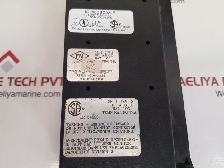 Ge Fanuc Ic660Bbd024 Genius Block I/O Module Ic660Tbd024K Ic660Ebd024R 12/24 Vdc