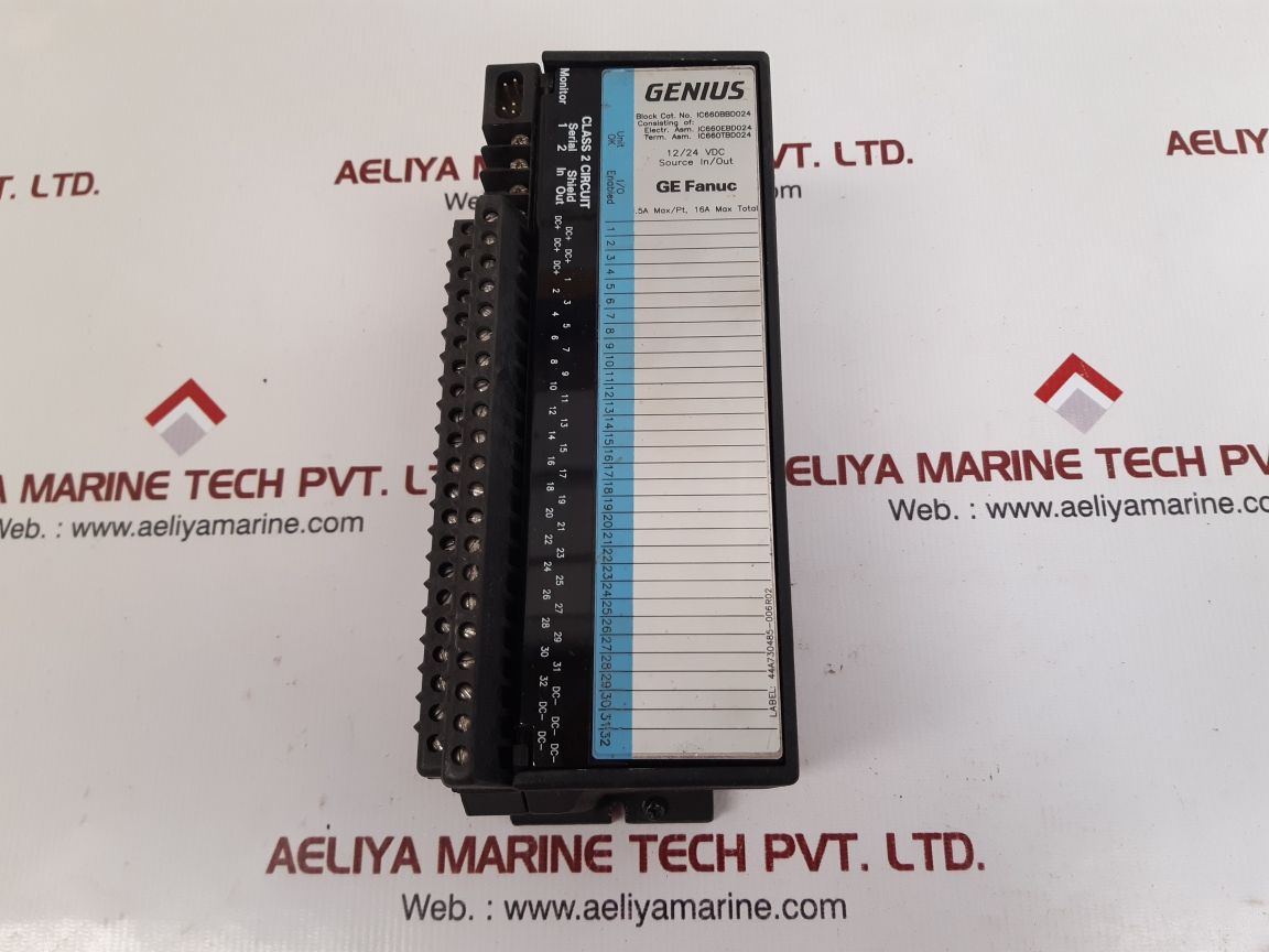 Ge Fanuc Ic660Bbd024S Genius I/O Control Module Ic660Tbd024K