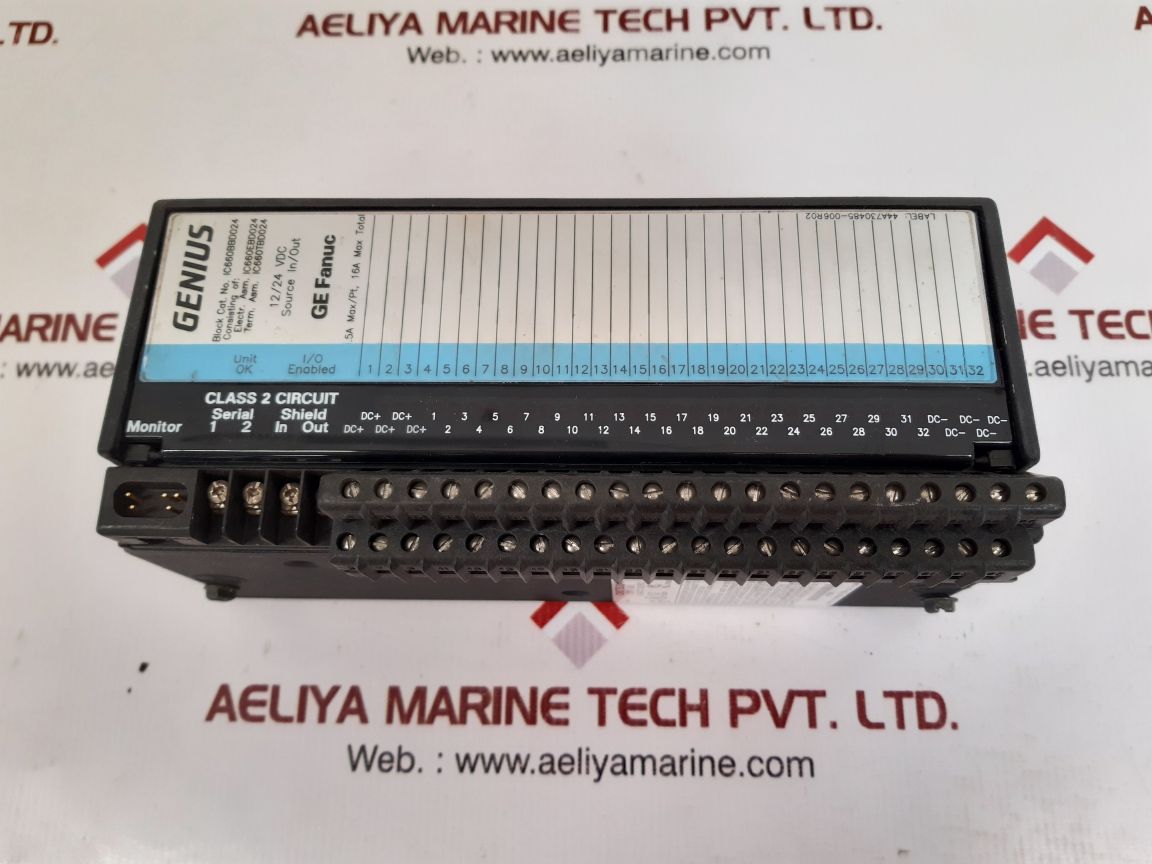 Ge Fanuc Ic660Bbd024S Genius I/O Control Module Ic660Tbd024K
