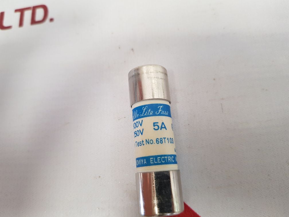 Lot of 5X UTSUNOMIYA ELECTRIC UC1 Cello-Lite Fuse 500VAC 250VDC 5A