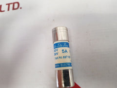 Lot Of 5X Utsunomiya Electric Uc1 Cello-lite Fuse 500Vac 250Vdc 5A