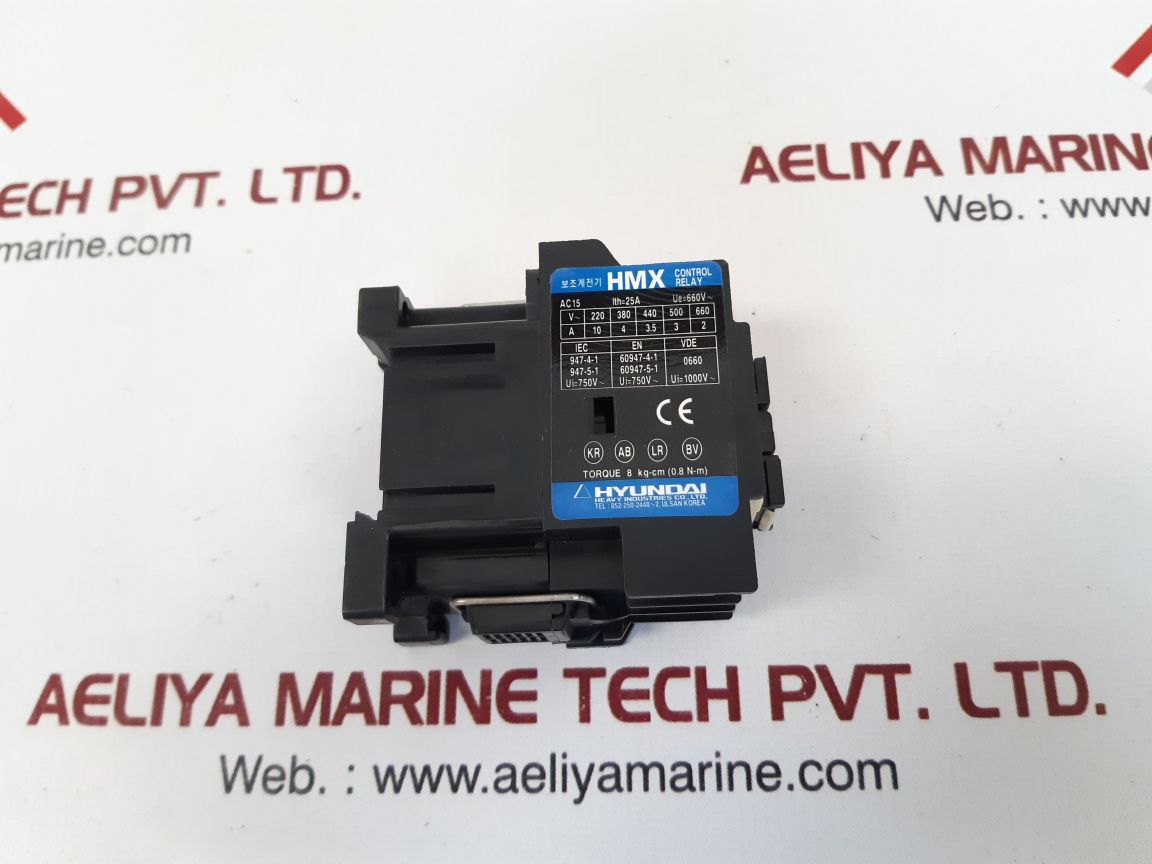 Hyundai Hmx 31 Control Relay 25A 400V 50Hz