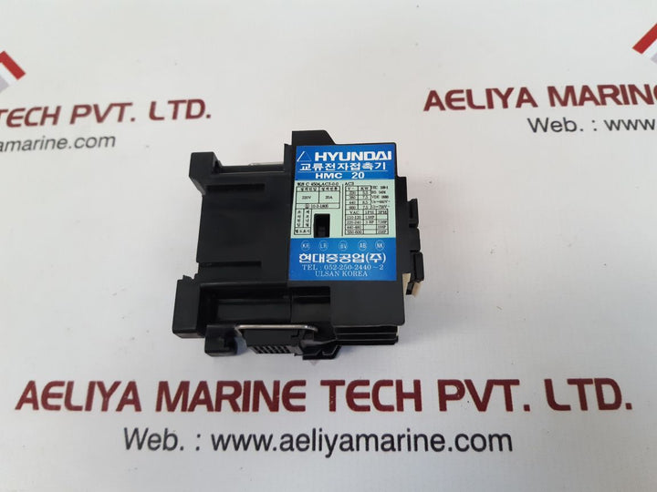 Hyundai Hmc20 W10 Magnetic Contactor 100V 50Hz 100-110V 60Hz