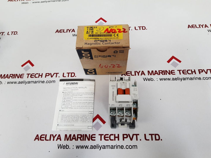 Hyundai Himc 22 Magnetic Contactor 100V 50Hz 100..110V 60Hz