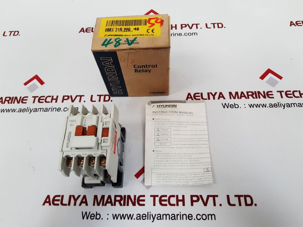 Hyundai Hmx 31 Control Relay Hmx 31R, 48, 44-48V 60Hz