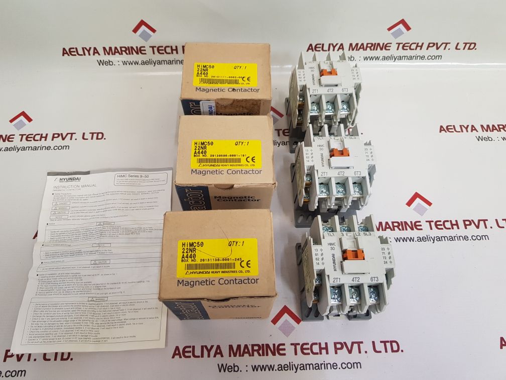 Hyundai HIMC 50 Magnetic Contactor 50A 440V 60HZ