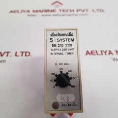 Electromatic S-system Sb 215 220 Interval Timer 3-60 Sec 220 Vac
