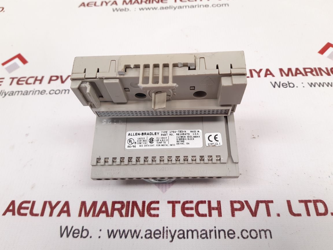 Allen-bradley 1794-tb3/A Terminal Block 96145473, 10A 120Vac