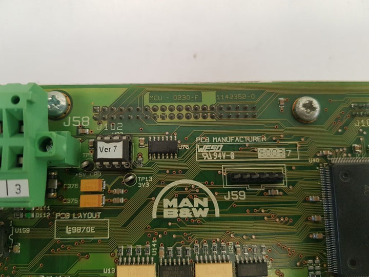 Man B&W 3157167-5.1 Master Control Unit 94v