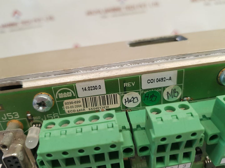 Man B&W 3157167-5.1 Master Control Unit 94v