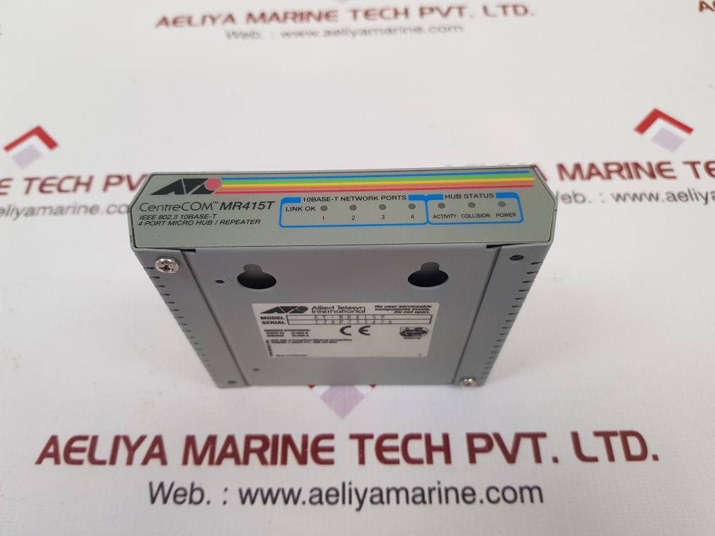 Lot of 6X Allied Telesyn AT-MR415T 4 Port Micro Hub/ Repeater 7.5VDC 500MA REV A