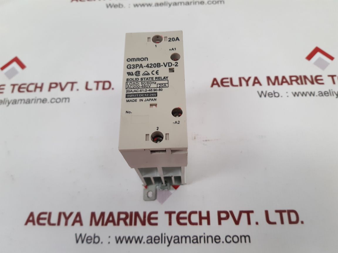 Omron G3Pa-420B-vd-2 Solid State Relay 50/60Hz