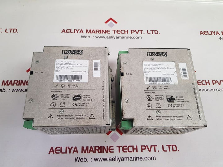 Phoenix Contact Quint-ps-100-240Ac/24Dc/10 Power Supply 2938604