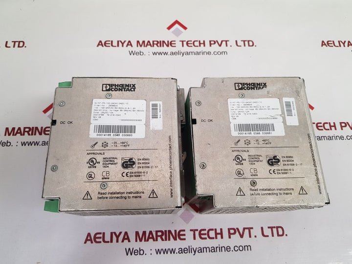 Phoenix Contact Quint-ps-100-240Ac/24Dc/10 Power Supply Rev 06
