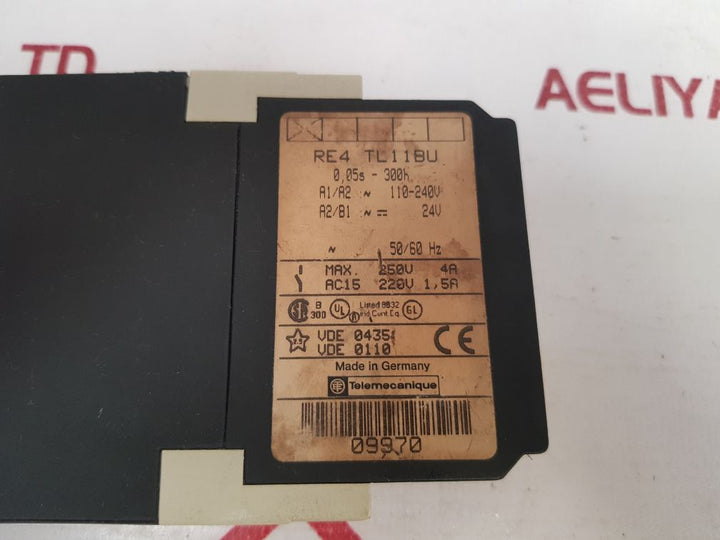 Telemecanique Re4 Tl11Bu Time Delay Relay 0.05S -300H 50/60 Hz