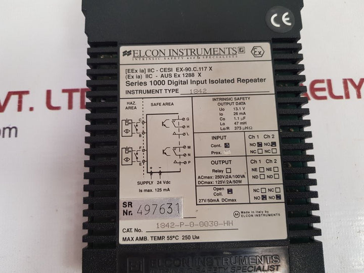 Elcon Series 1000 Digital Input Isolated Repeater 1842-p-0-0030-hh