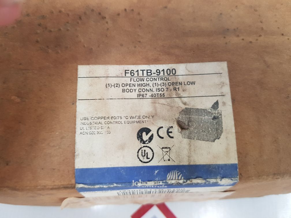 Johnson Controls F61Tb-9100 Flow Control Switch Ip67