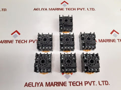 Lot Of 7X Omron PF113A-E Relay Base 10A 250V