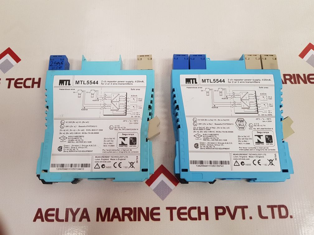 Measurement Technology Mtl5544 2 Ch Repeater Power Supply