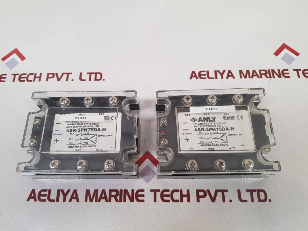 Anly Asr-3Ph75Da-h 3-phase Solid State Relay 12~32Vdc