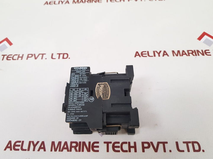 Hyundai Hmc20 W10 Magnetic Contactor 200V 50Hz