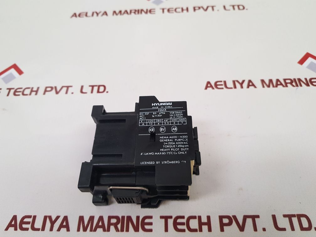 Hyundai Hmx 31 Control Relay 220A 600Vac