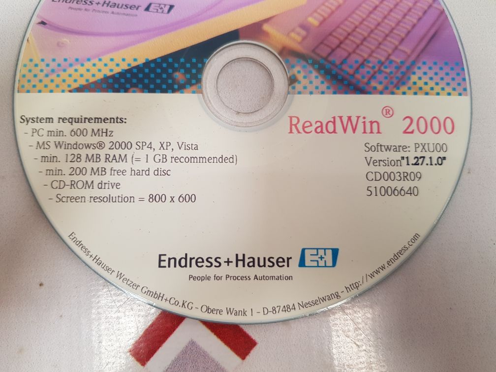 Apro Spcf128S-d5Sc-p/E Industrial Compact With Endress + Hauser Readwin 2000