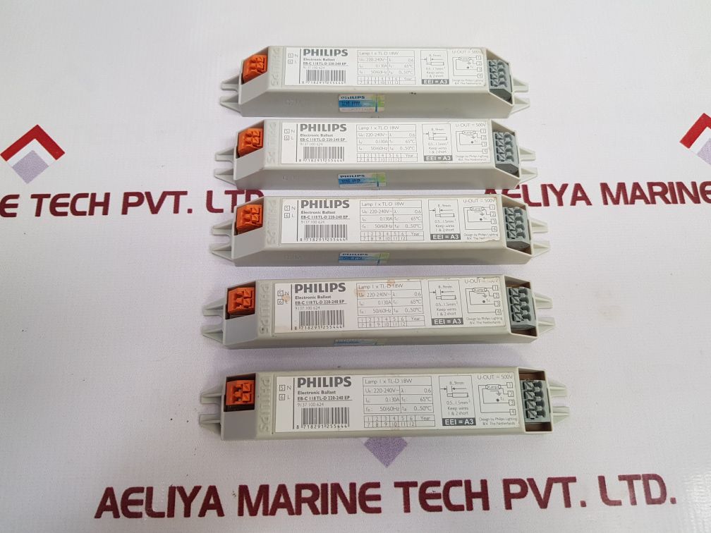 Philips Eb-c 118 Tl-d 220-240 Ep Electronic Ballast 50/60Hz