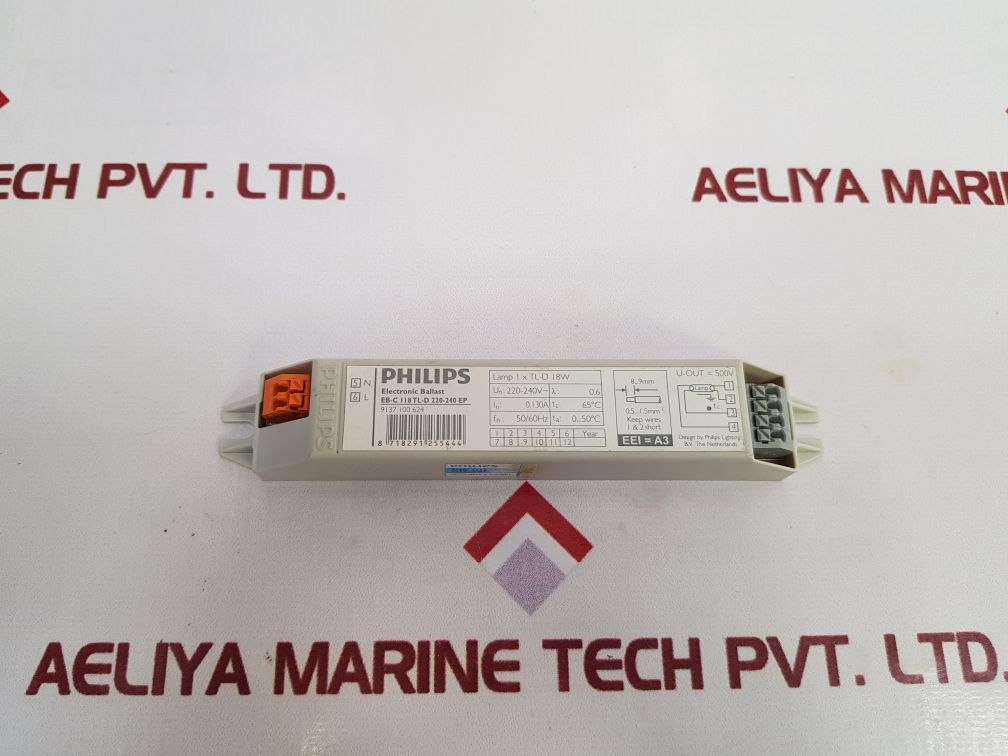 Philips Eb-c 118 Tl-d 220-240 Ep Electronic Ballast 50/60Hz