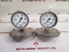 Wika En 837-3 Pressure Gauge 0 To 100 Mbar