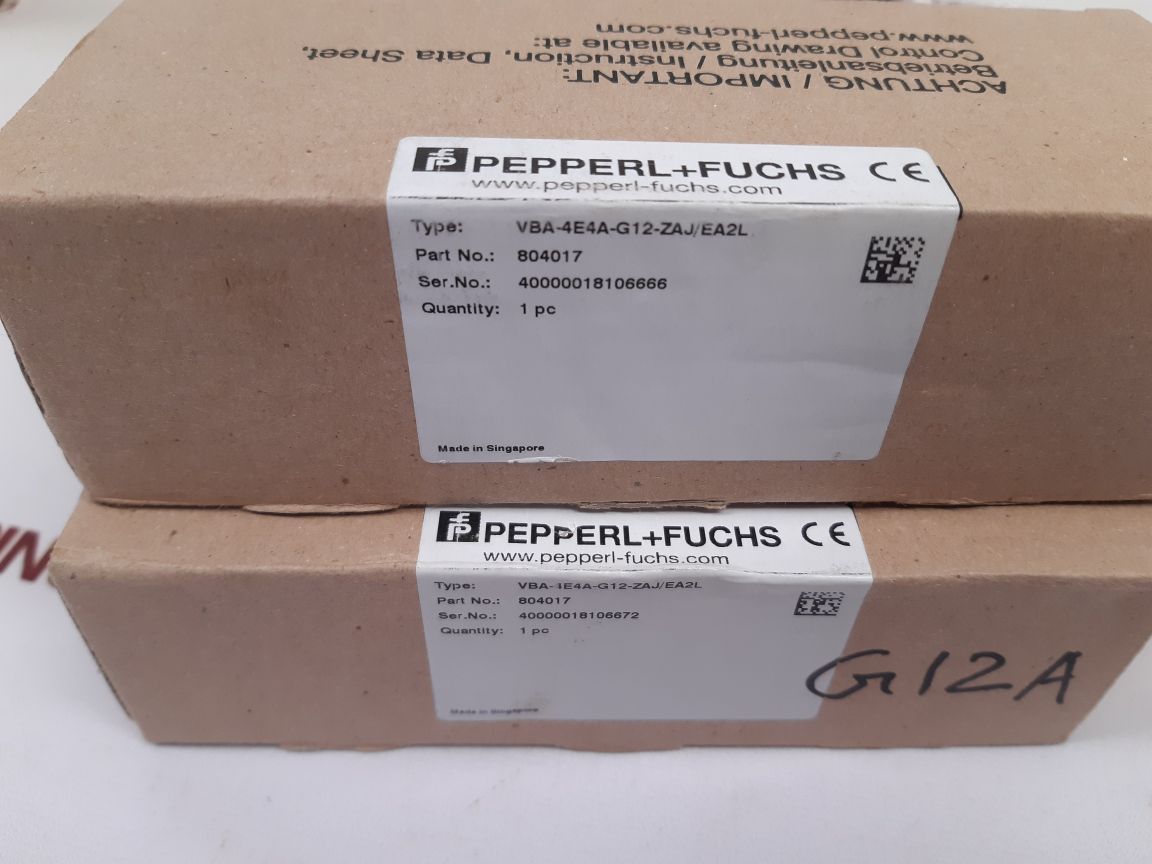 Pepperl+Fuchs Vba-4E4A-g12-zaj/Ea2L 804017 Interface Sensor Actuator Module