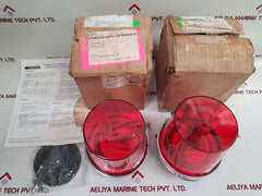Edwards 53R-g1 Adapabeacon Rotating Light Red 24Vdc 1.0 Amp 6T-88