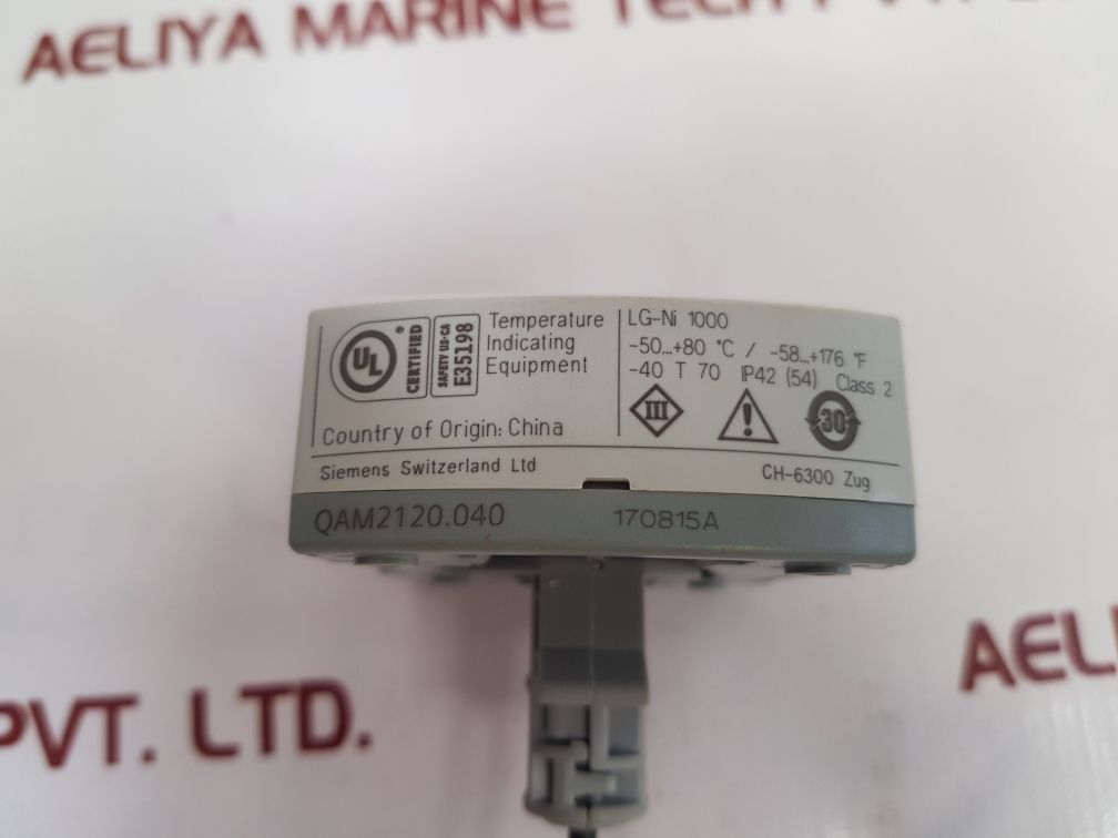Siemens Qam2120.040 Temperature Sensor - Aeliya Marine Tech