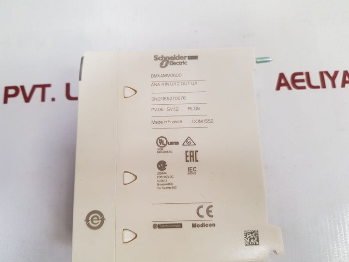 Schneider Electric Bmxamm0600 I/O Module - Aeliya Marine Tech