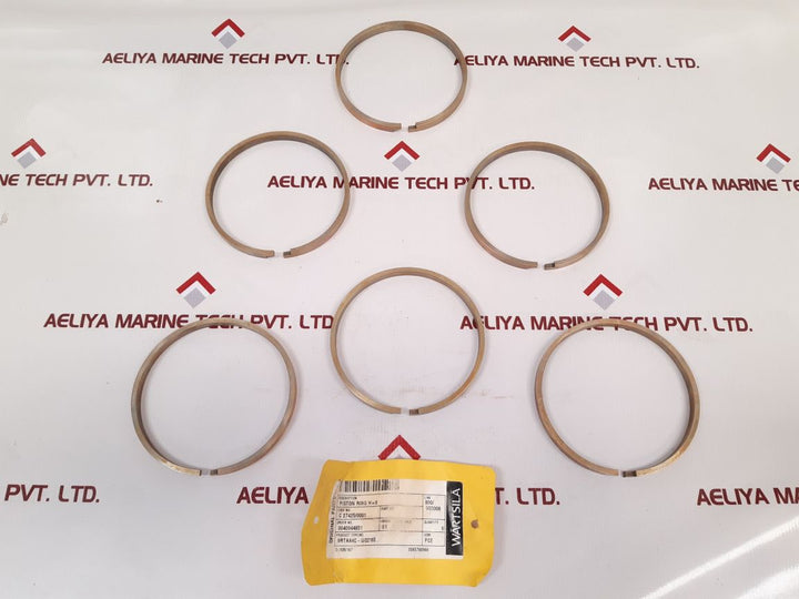 Set of 6X Wartsila 9rta84c-u/22165 piston ring h=8