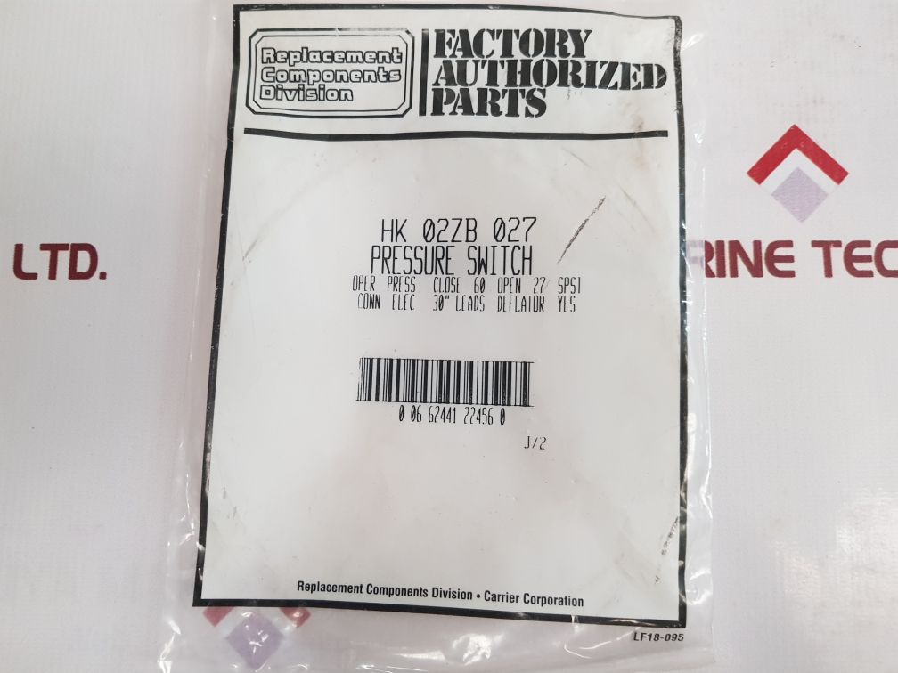 Texas Ps80-02-f0072 067-027 Pressure Switch Hk02Zb027A - Aeliya Marine Tech