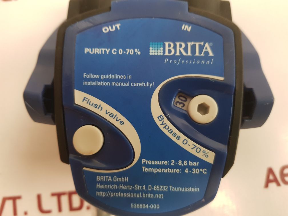 Brita Purity C 0-70% Water Filter Head 536894-000 - Aeliya Marine Tech