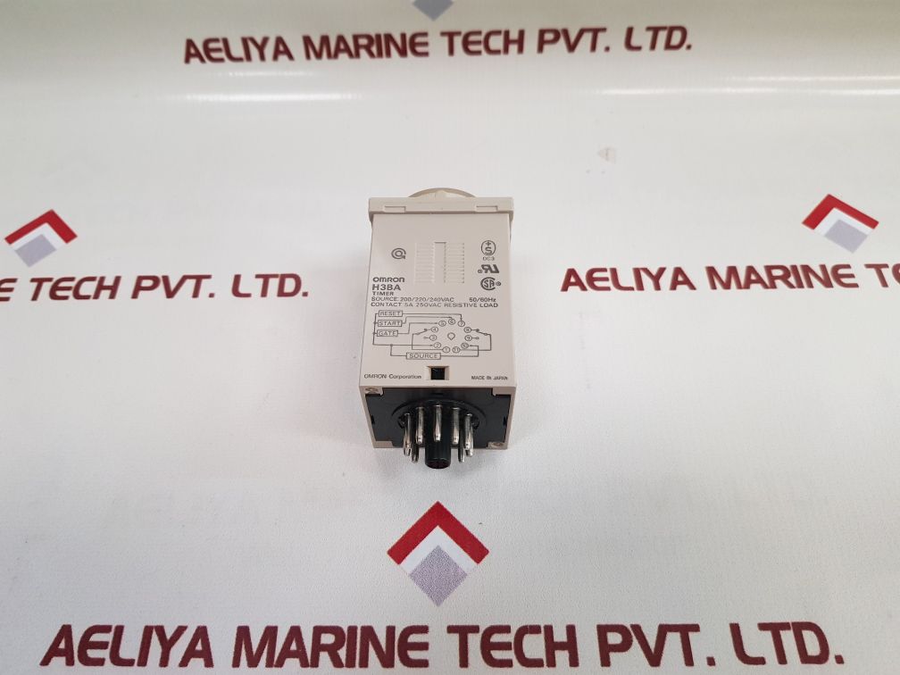 Omron H3BA timer relay 0 TO 1.0 SEC 200/220/240VAC 50/60HZ - Aeliya Marine Tech