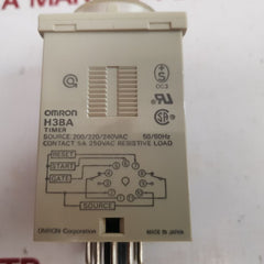 Omron H3BA timer relay 0 TO 1.0 SEC 200/220/240VAC 50/60HZ - Aeliya Marine Tech