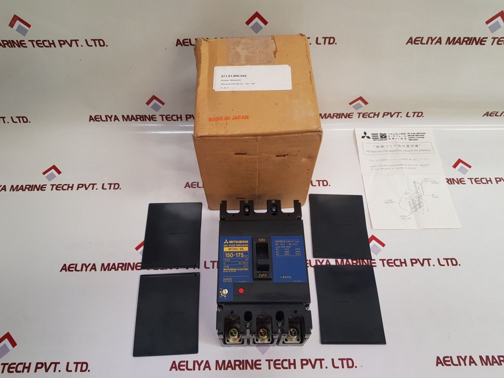 Mitsubishi Nf250-ss Circuit Breaker 150-175 Amp