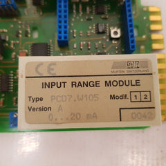 Saia Pcd7.W202 Input Range Module Pcd4 W100 - Aeliya Marine Tech