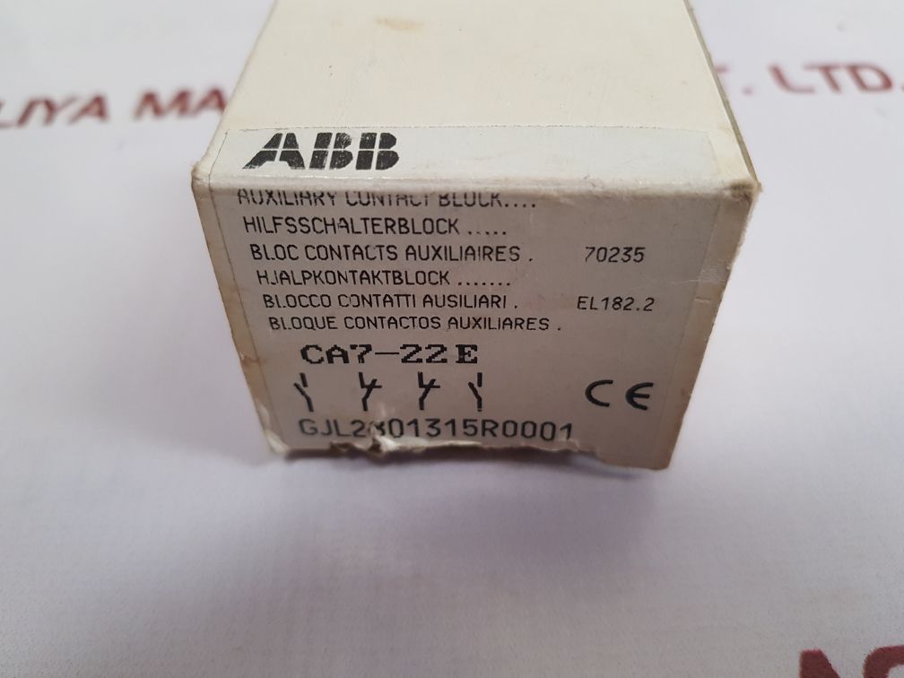Abb Ca7-22E Auxiliary Contact Block 10A 690Vac
