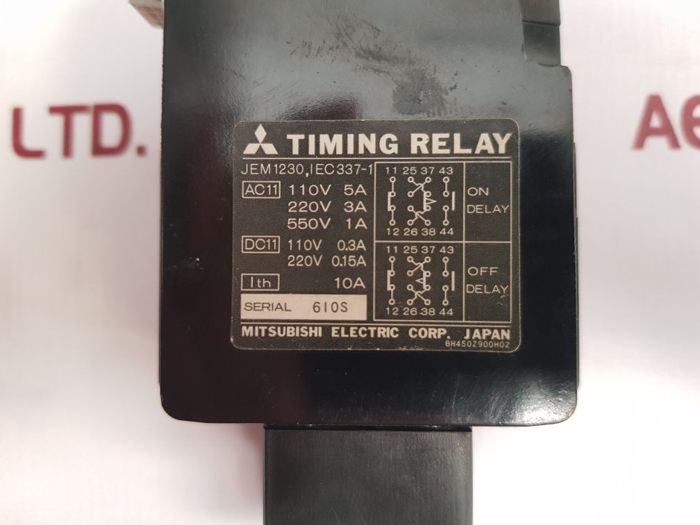 Mitsubishi Srt-an On Delay Timing Relay 0.2~60 Sec - Aeliya Marine Tech