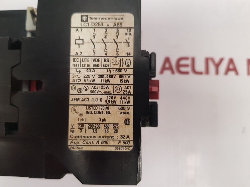 Telemecanique Lc1-d253. A65 Contactor - Aeliya Marine Tech