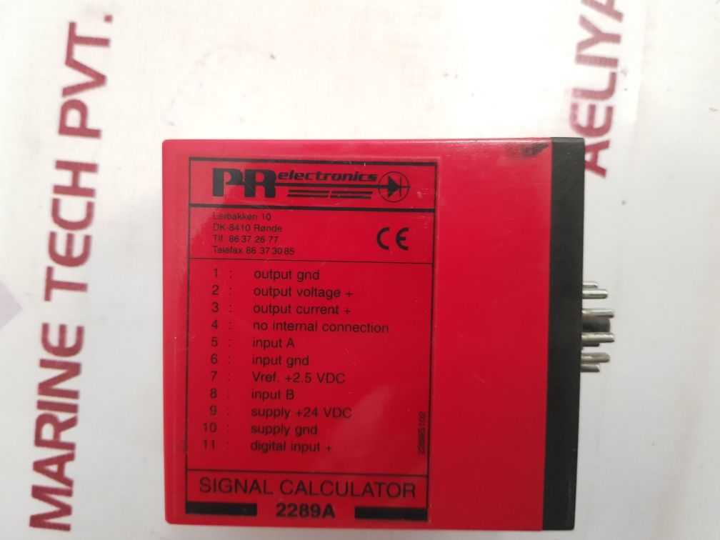 Pr Electronics 2289A Signal Calculator 2289S102 , Vref. +2.5 Vdc , Supply +24Vdc - Aeliya Marine Tech