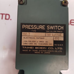Taihei Boeki Tdz-7 Pressure Switch 700 Kgf/Cm2 - Aeliya Marine Tech