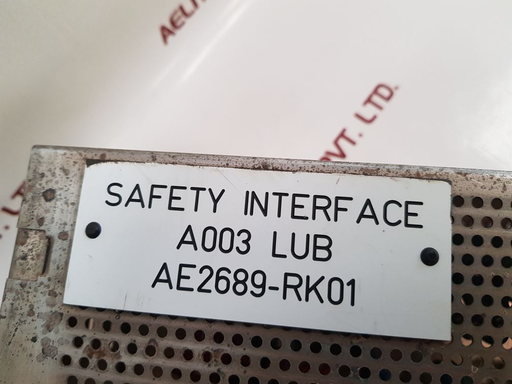 Aquitaine Electronique Ae2689-rk01 Safety Interface - Aeliya Marine Tech