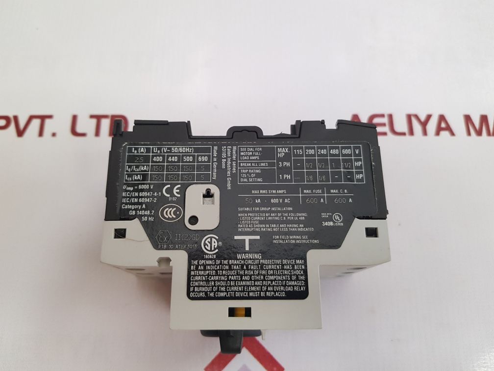 Eaton Pkzm0-2.5 Xtpr2P5Bc1 Circuit Breaker/Switch - Aeliya Marine Tech