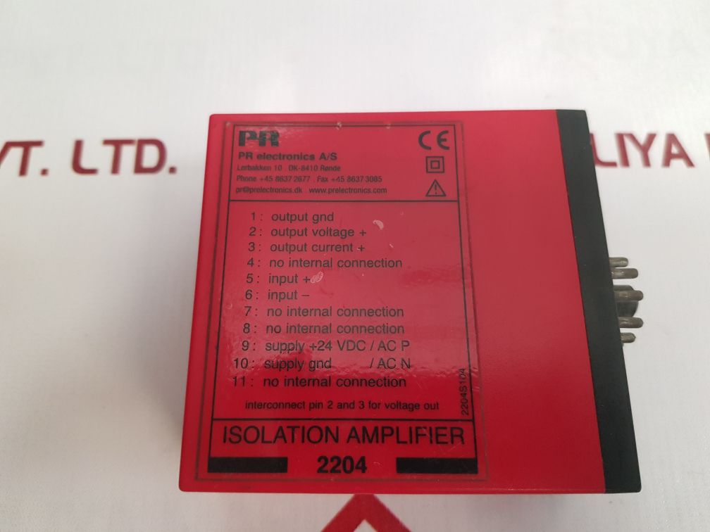 Pr Electronics 2204 Danfoss/Isolation Amplifier 24V Dc - Aeliya Marine Tech