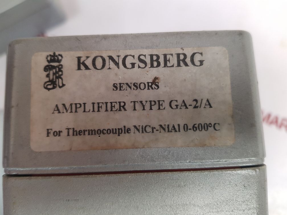 Kongsberg Ga-2/A Amplifier Sensor Thermocouple